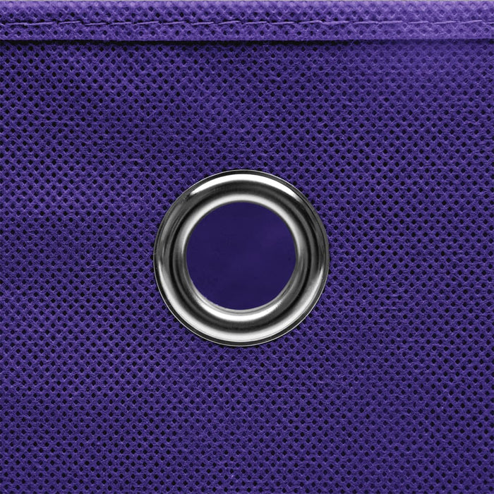Cutii depozitare, 10 buc., violet, 32x32x32 cm, textil - WALTI WALTI