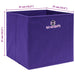 Cutii depozitare, 10 buc., violet, 32x32x32 cm, textil - WALTI WALTI