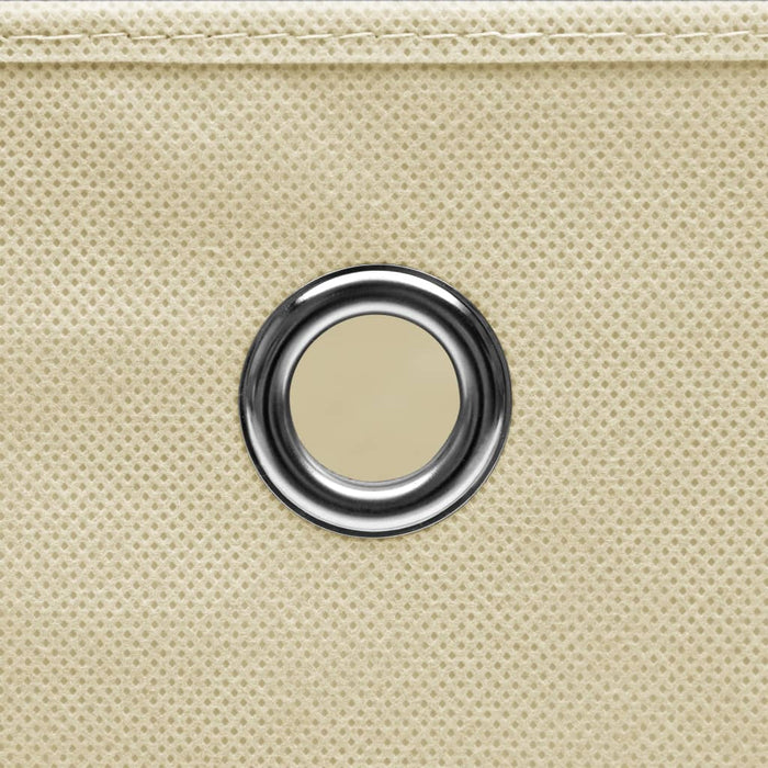 Cutii de depozitare, 4 buc., crem, 32x32x32 cm, textil - WALTI WALTI