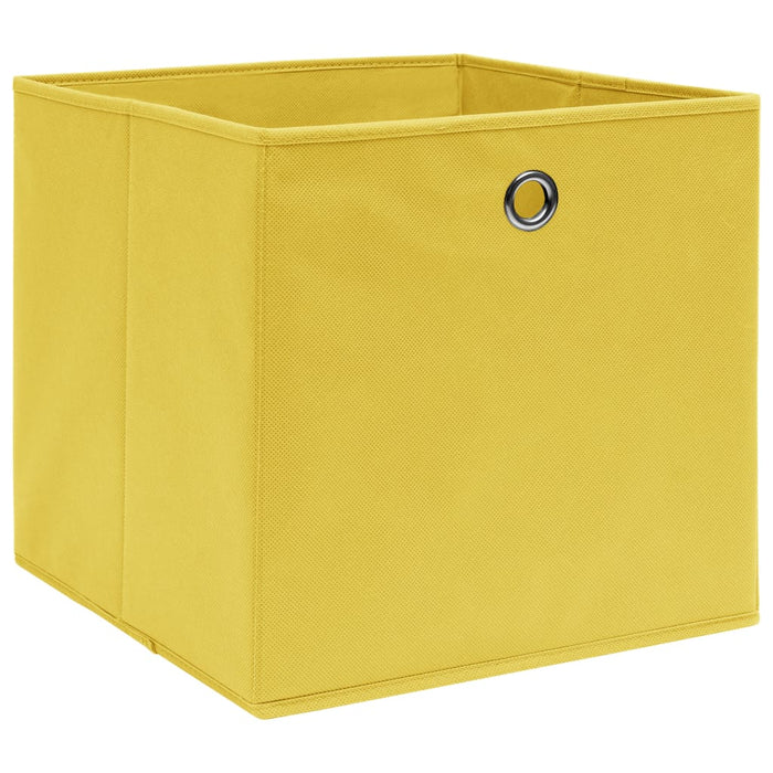 Cutii de depozitare, 4 buc., galben, 32x32x32 cm, textil - WALTI WALTI