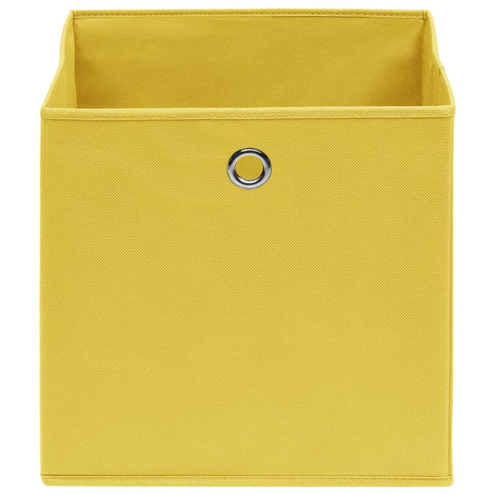 Cutii de depozitare, 4 buc., galben, 32x32x32 cm, textil - WALTI WALTI