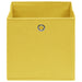Cutii de depozitare, 4 buc., galben, 32x32x32 cm, textil - WALTI WALTI