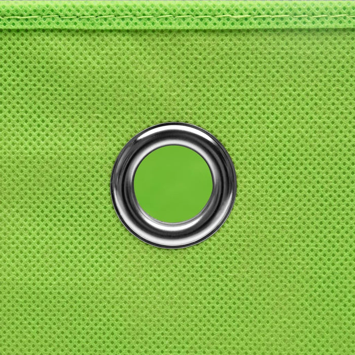 Cutii depozitare cu capace 4 buc. verde, 32x32x32 cm, textil - WALTI WALTI
