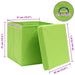 Cutii depozitare cu capace 4 buc. verde, 32x32x32 cm, textil - WALTI WALTI
