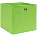 Cutii depozitare, 10 buc., verde, 32x32x32 cm, textil - WALTI WALTI