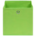 Cutii depozitare, 10 buc., verde, 32x32x32 cm, textil - WALTI WALTI