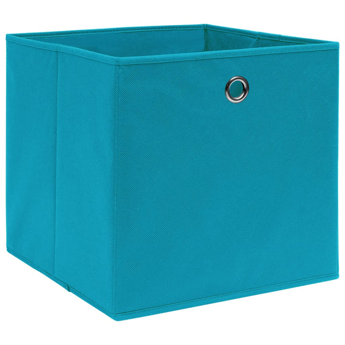 Cutii de depozitare, 4 buc., bleu, 32x32x32 cm, textil - WALTI WALTI