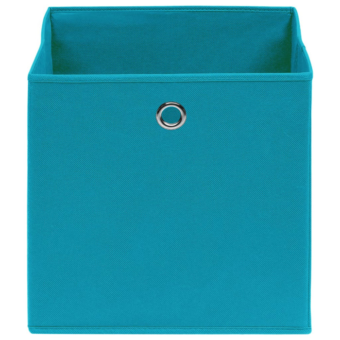 Cutii de depozitare, 10 buc., bleu, 32x32x32 cm, textil - WALTI WALTI