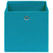 Cutii de depozitare, 10 buc., bleu, 32x32x32 cm, textil - WALTI WALTI