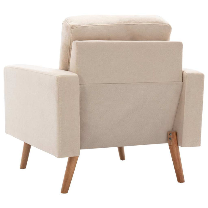 Fotoliu, crem, material textil - WALTI WALTI