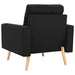 Fotoliu, negru, material textil - WALTI WALTI