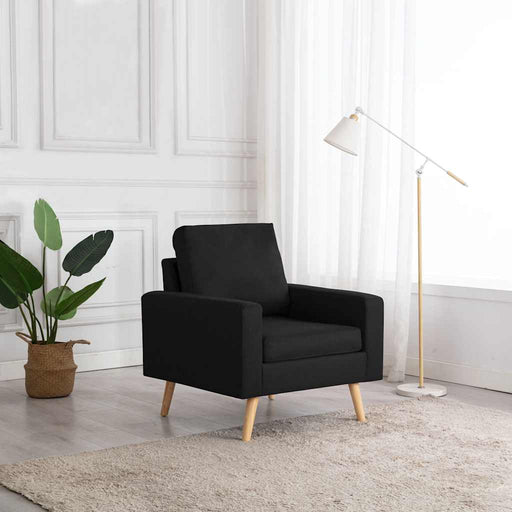Fotoliu, negru, material textil - WALTI WALTI