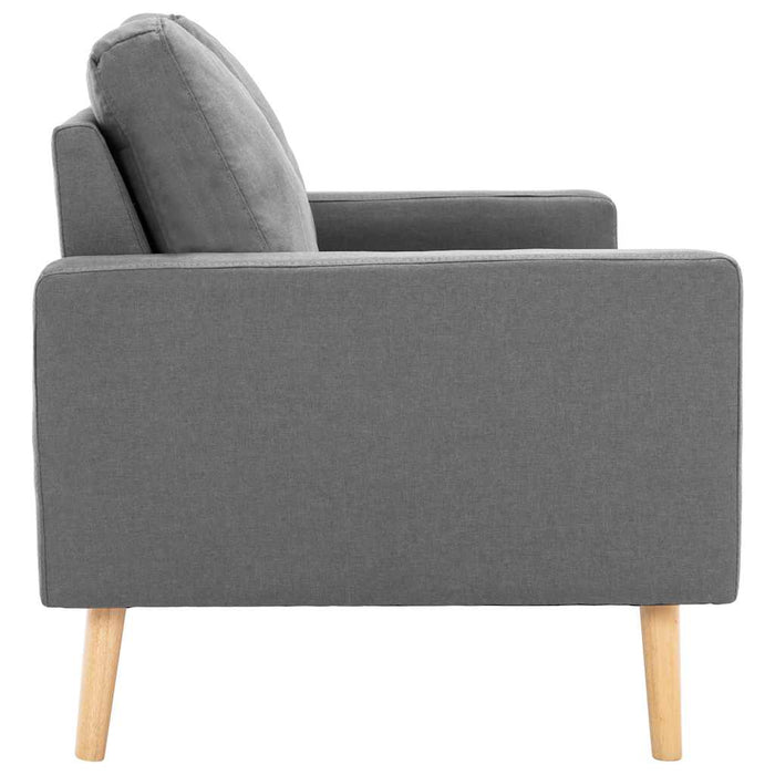 Canapea cu 2 locuri, gri deschis, material textil - WALTI WALTI
