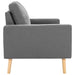 Canapea cu 2 locuri, gri deschis, material textil - WALTI WALTI