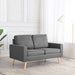 Canapea cu 2 locuri, gri deschis, material textil - WALTI WALTI