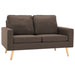 Canapea cu 2 locuri, maro, material textil - WALTI WALTI