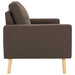 Canapea cu 2 locuri, maro, material textil - WALTI WALTI