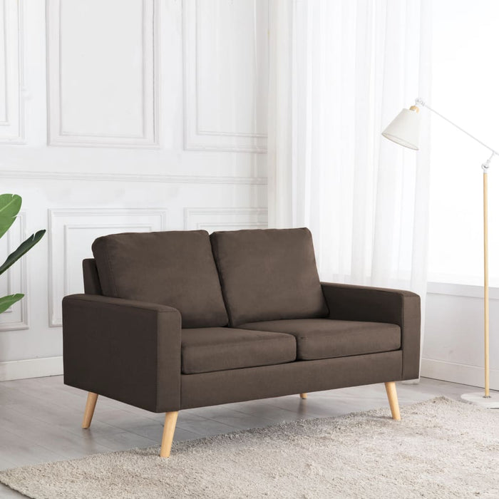 Canapea cu 2 locuri, maro, material textil - WALTI WALTI