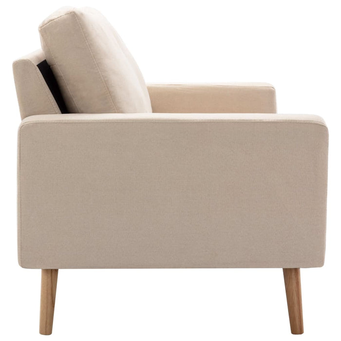 Canapea cu 2 locuri, crem, material textil - WALTI WALTI