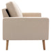 Canapea cu 2 locuri, crem, material textil - WALTI WALTI