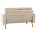 Canapea cu 2 locuri, crem, material textil - WALTI WALTI