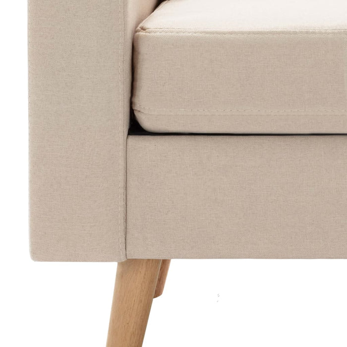 Canapea cu 2 locuri, crem, material textil - WALTI WALTI