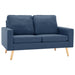 Canapea cu 2 locuri, albastru, material textil - WALTI WALTI