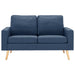 Canapea cu 2 locuri, albastru, material textil - WALTI WALTI