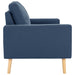 Canapea cu 2 locuri, albastru, material textil - WALTI WALTI