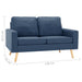 Canapea cu 2 locuri, albastru, material textil - WALTI WALTI