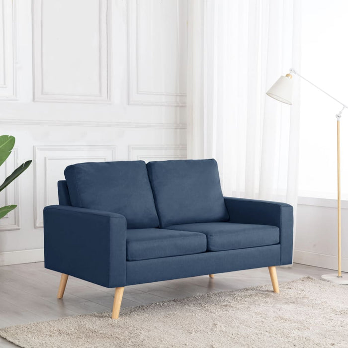 Canapea cu 2 locuri, albastru, material textil - WALTI WALTI