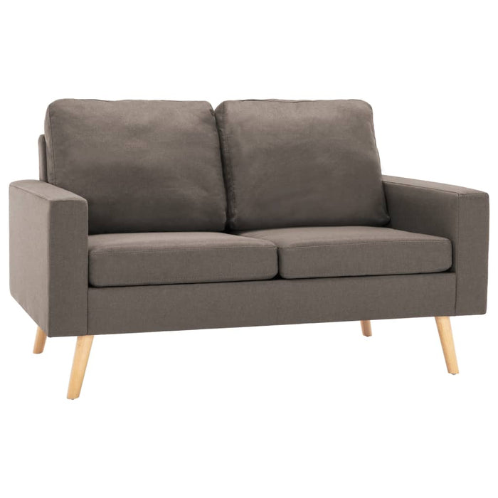 Canapea cu 2 locuri, gri taupe, material textil - WALTI WALTI