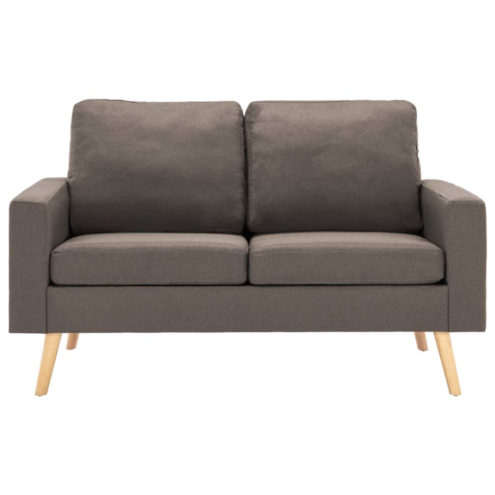 Canapea cu 2 locuri, gri taupe, material textil - WALTI WALTI