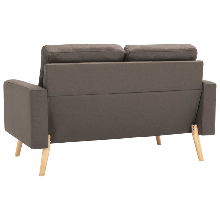 Canapea cu 2 locuri, gri taupe, material textil - WALTI WALTI