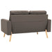 Canapea cu 2 locuri, gri taupe, material textil - WALTI WALTI