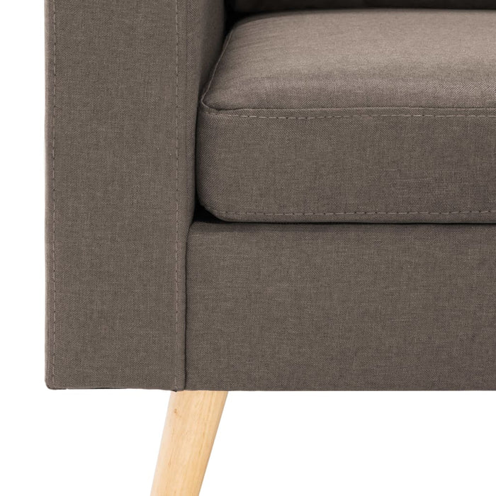 Canapea cu 2 locuri, gri taupe, material textil - WALTI WALTI