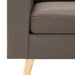 Canapea cu 2 locuri, gri taupe, material textil - WALTI WALTI