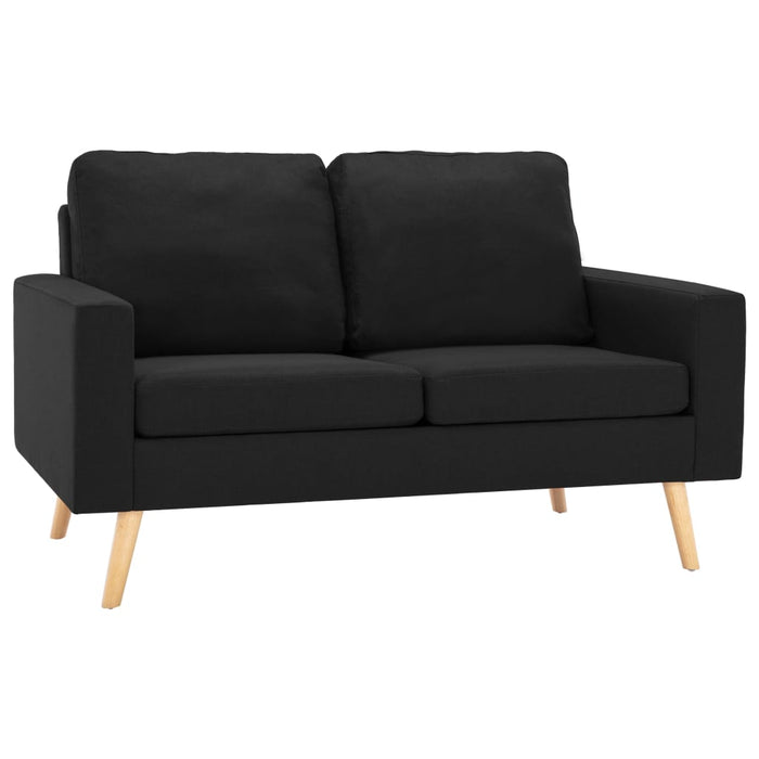 Canapea cu 2 locuri, negru, material textil - WALTI WALTI