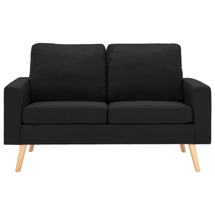 Canapea cu 2 locuri, negru, material textil - WALTI WALTI