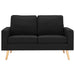 Canapea cu 2 locuri, negru, material textil - WALTI WALTI
