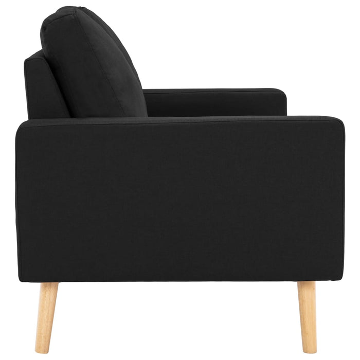 Canapea cu 2 locuri, negru, material textil - WALTI WALTI