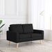Canapea cu 2 locuri, negru, material textil - WALTI WALTI