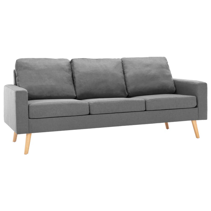 Canapea cu 3 locuri, gri deschis, material textil - WALTI WALTI