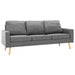Canapea cu 3 locuri, gri deschis, material textil - WALTI WALTI