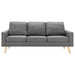 Canapea cu 3 locuri, gri deschis, material textil - WALTI WALTI