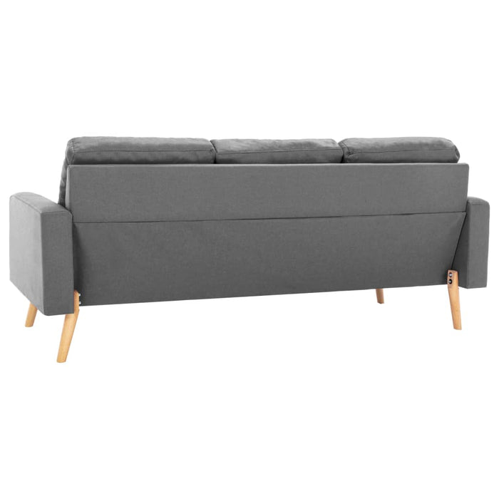 Canapea cu 3 locuri, gri deschis, material textil - WALTI WALTI
