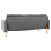 Canapea cu 3 locuri, gri deschis, material textil - WALTI WALTI