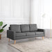 Canapea cu 3 locuri, gri deschis, material textil - WALTI WALTI