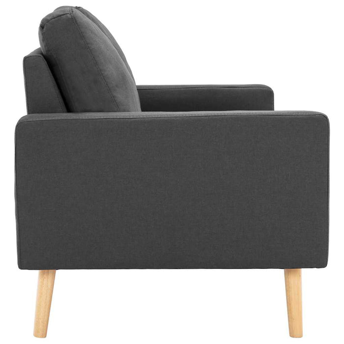 Canapea cu 3 locuri, gri închis, material textil WALTI