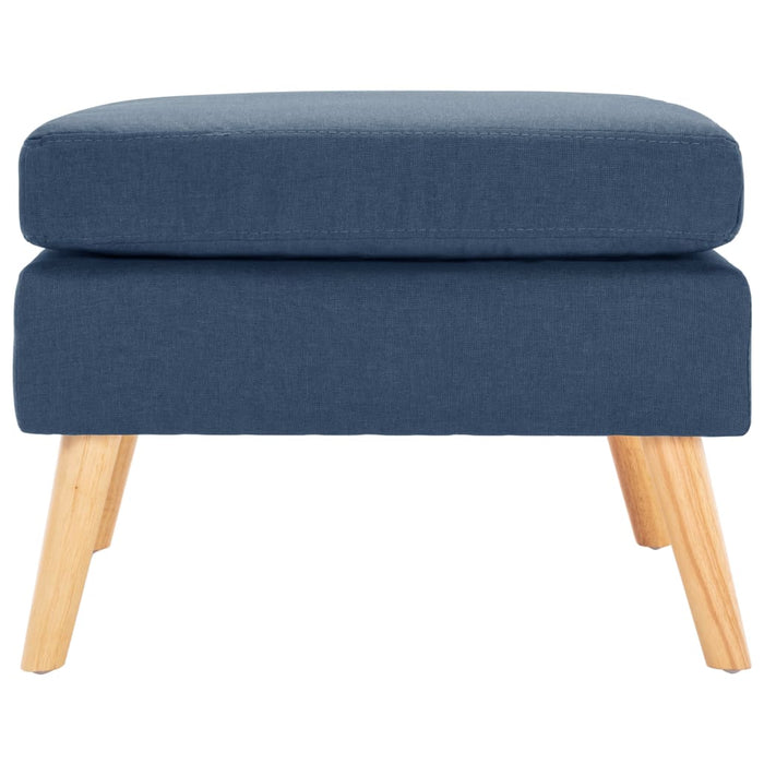 Taburet, albastru, material textil - WALTI WALTI